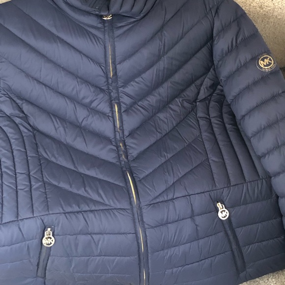 michael kors jacket womens blue
